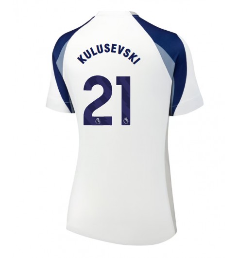 Tottenham Hotspur Dejan Kulusevski #21 Domácí Dres pro Dámské 2025-26 Krátký Rukáv Tottenham Hotspur Dejan Kulusevski #21 Domácí Dres pro Dámské 2025-26 Krátký Rukáv